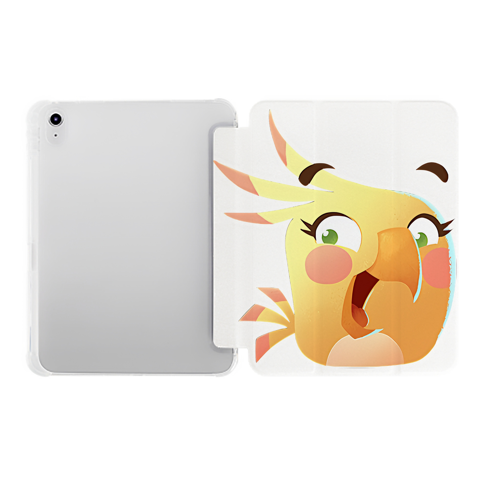 （画像用） Angry Birds アングリーバード IPad ケース ペン収納付き 三つ折りスタンド PUレザー×シリコン 対応機種9.5/10.5/10.9インチ